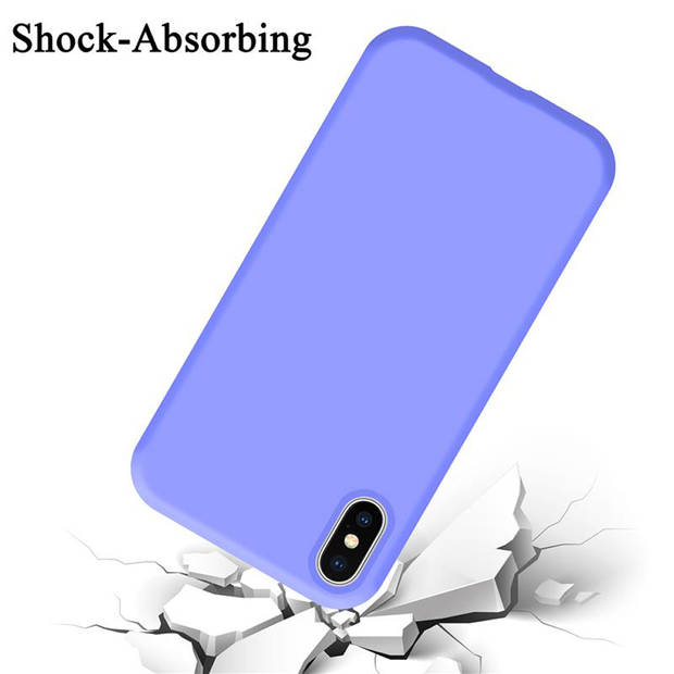 Cadorabo Hoesje geschikt voor Apple iPhone XS MAX Case in LIQUID LICHT PAARS - Beschermhoes TPU silicone Cover