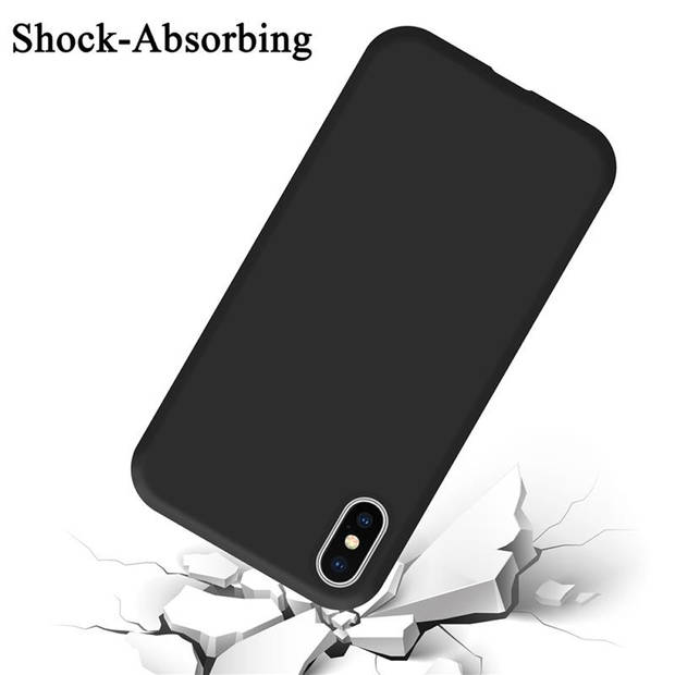 Cadorabo Hoesje geschikt voor Apple iPhone XS MAX Case in LIQUID ZWART - Beschermhoes TPU silicone Cover