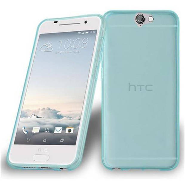 Cadorabo Hoesje geschikt voor HTC ONE A9 in TRANSPARANT BLAUW - Beschermhoes Cover gemaakt van TPU Silicone Case