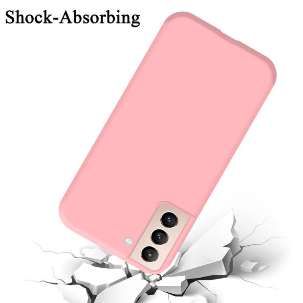 Cadorabo Hoesje geschikt voor Samsung Galaxy S21 PLUS Case in LIQUID ROZE - Beschermhoes TPU silicone Cover