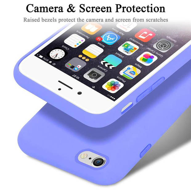 Cadorabo Hoesje geschikt voor Apple iPhone 6 / 6S Case in LIQUID LICHT PAARS - Beschermhoes TPU silicone Cover