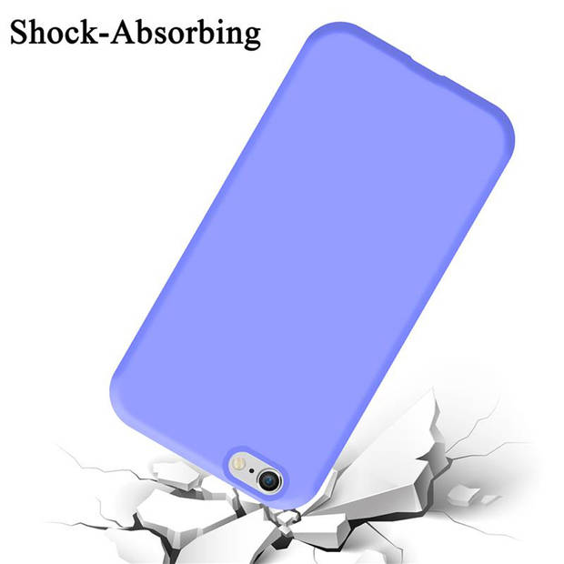 Cadorabo Hoesje geschikt voor Apple iPhone 6 / 6S Case in LIQUID LICHT PAARS - Beschermhoes TPU silicone Cover