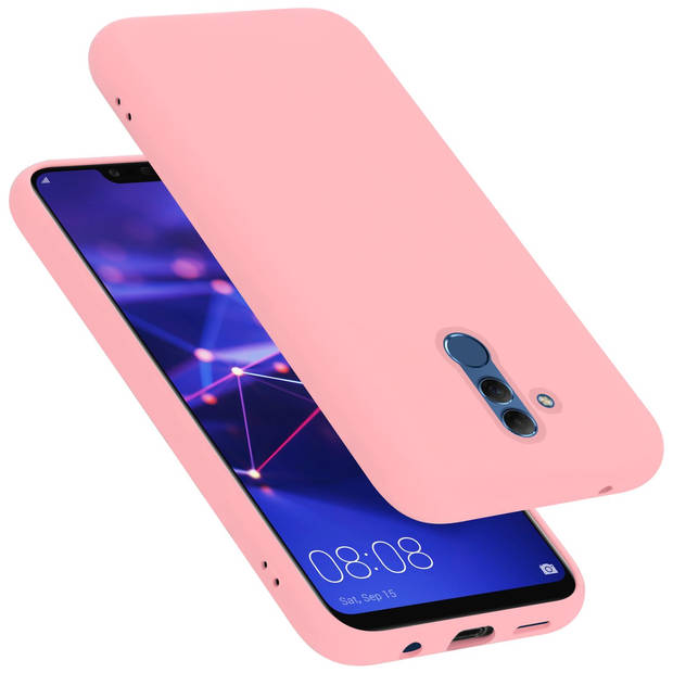 Cadorabo Hoesje geschikt voor Huawei MATE 20 LITE Case in LIQUID ROZE - Beschermhoes TPU silicone Cover