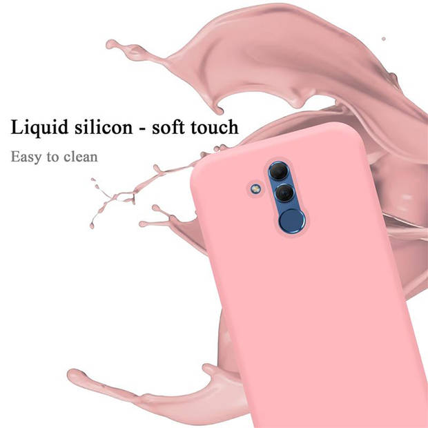 Cadorabo Hoesje geschikt voor Huawei MATE 20 LITE Case in LIQUID ROZE - Beschermhoes TPU silicone Cover