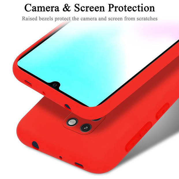 Cadorabo Hoesje geschikt voor Huawei MATE 20 Case in LIQUID ROOD - Beschermhoes TPU silicone Cover