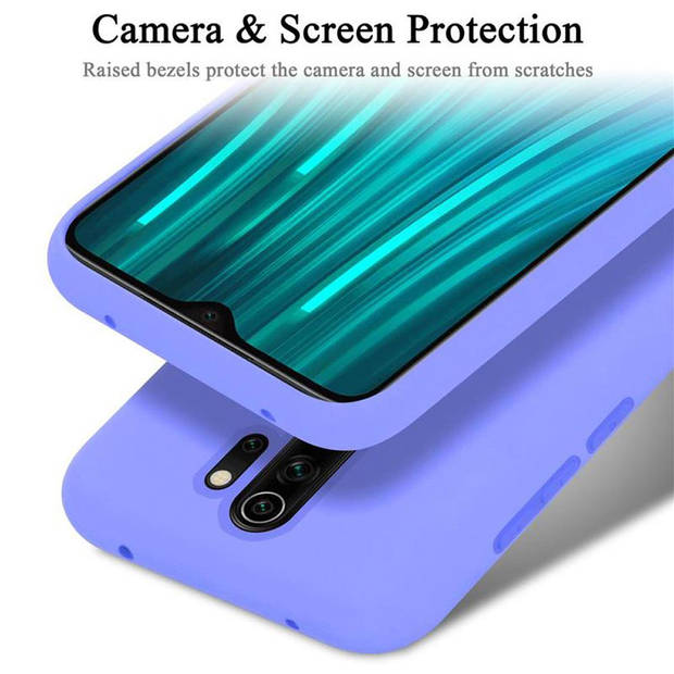 Cadorabo Hoesje geschikt voor Xiaomi RedMi NOTE 8 PRO Case in LIQUID LICHT PAARS - Beschermhoes TPU silicone Cover