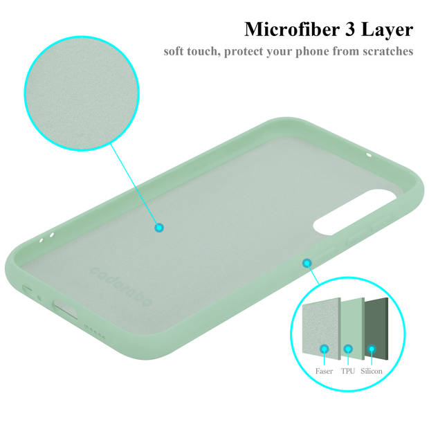 Cadorabo Hoesje geschikt voor Huawei P30 Case in LIQUID LICHT GROEN - Beschermhoes TPU silicone Cover