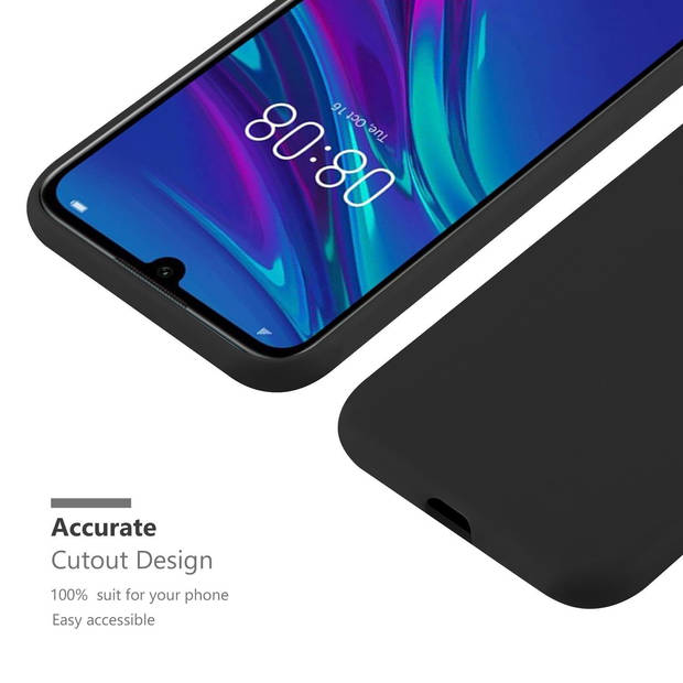 Cadorabo Hoesje geschikt voor Huawei Y6 2019 in CANDY ZWART - Beschermhoes TPU silicone Case Cover