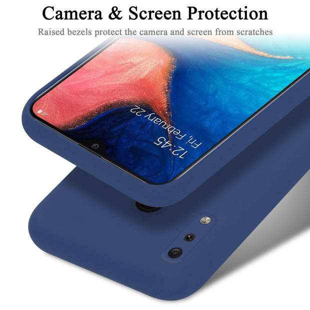 Cadorabo Hoesje geschikt voor Samsung Galaxy A20 / A30 / M10s Case in LIQUID BLAUW - Beschermhoes TPU silicone Cover