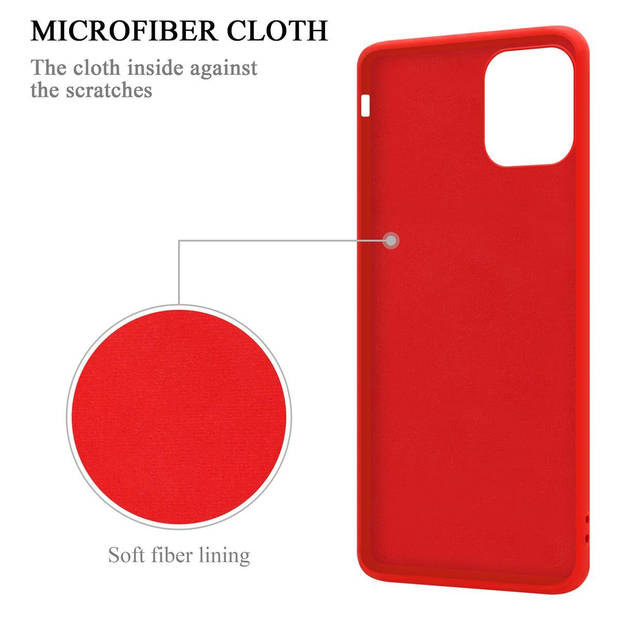 Cadorabo Hoesje geschikt voor Apple iPhone 11 in LIQUID ROOD - Beschermhoes van TPU silicone Case Cover met ring