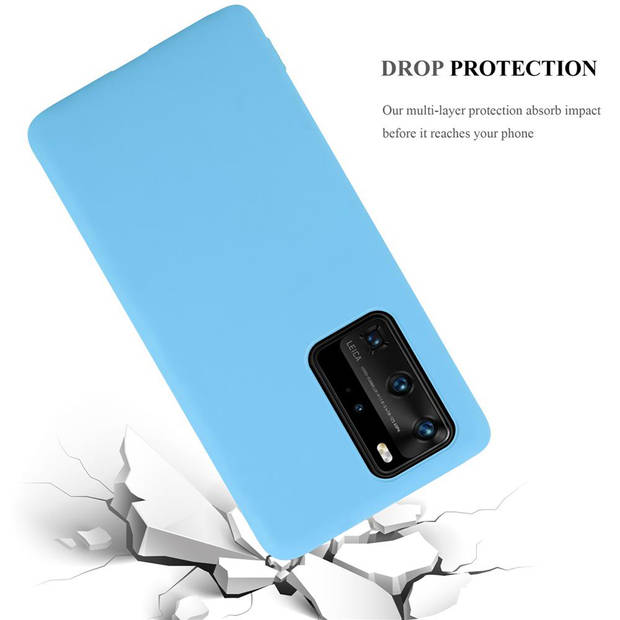 Cadorabo Hoesje geschikt voor Huawei P40 PRO / P40 PRO+ in CANDY BLAUW - Beschermhoes TPU silicone Case Cover