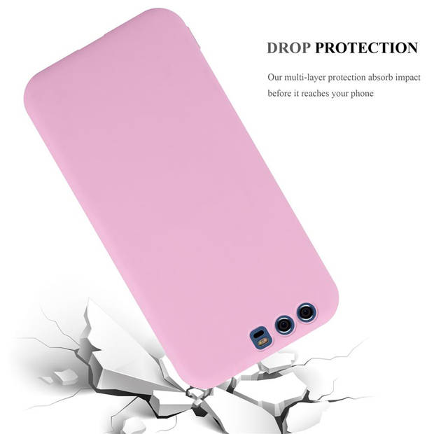 Cadorabo Hoesje geschikt voor Huawei P10 PLUS in CANDY ROZE - Beschermhoes TPU silicone Case Cover