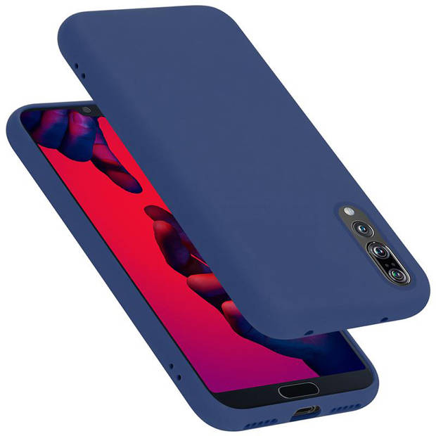 Cadorabo Hoesje geschikt voor Huawei P20 PRO / P20 PLUS Case in LIQUID BLAUW - Beschermhoes TPU silicone Cover