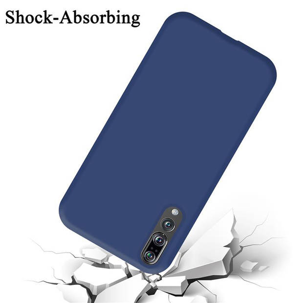 Cadorabo Hoesje geschikt voor Huawei P20 PRO / P20 PLUS Case in LIQUID BLAUW - Beschermhoes TPU silicone Cover