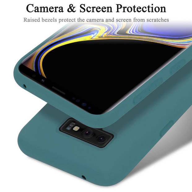 Cadorabo Hoesje geschikt voor Samsung Galaxy NOTE 9 Case in LIQUID GROEN - Beschermhoes TPU silicone Cover