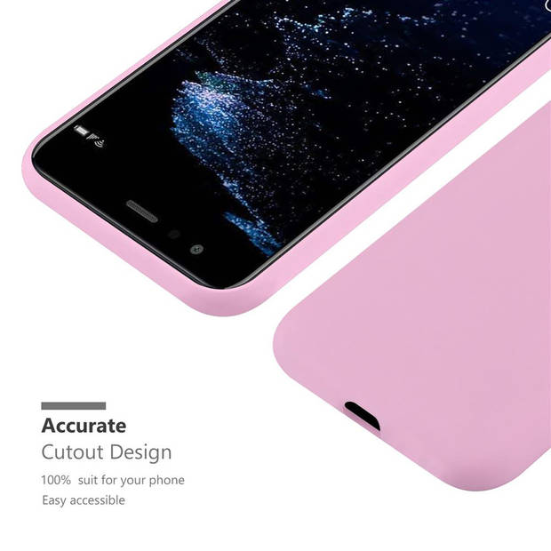 Cadorabo Hoesje geschikt voor Huawei P10 LITE in CANDY ROZE - Beschermhoes TPU silicone Case Cover