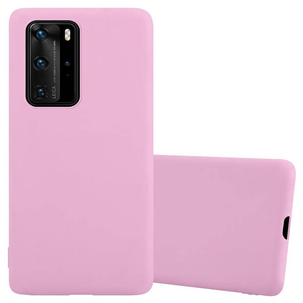 Cadorabo Hoesje geschikt voor Huawei P40 PRO / P40 PRO+ in CANDY ROZE - Beschermhoes TPU silicone Case Cover