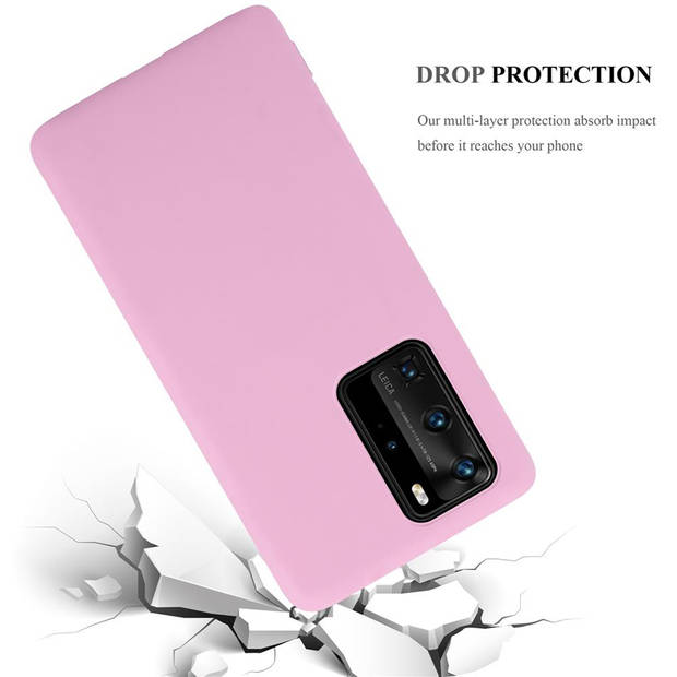 Cadorabo Hoesje geschikt voor Huawei P40 PRO / P40 PRO+ in CANDY ROZE - Beschermhoes TPU silicone Case Cover