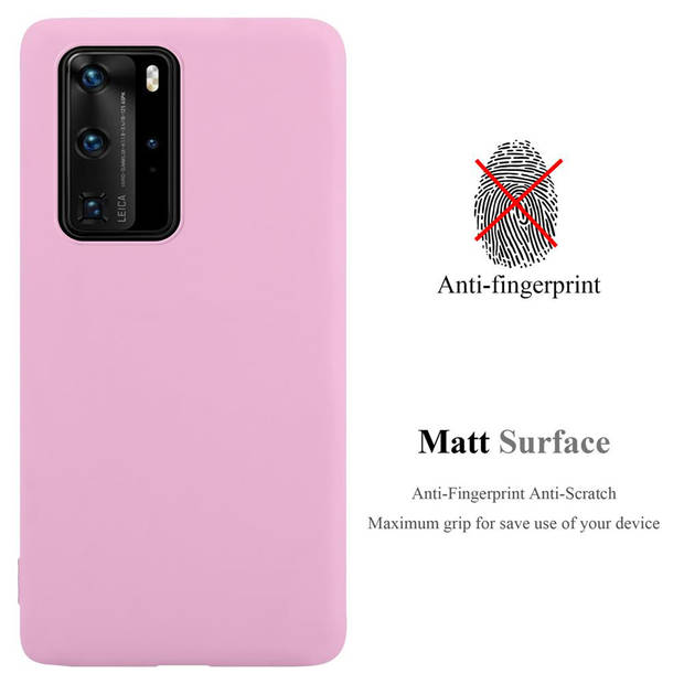 Cadorabo Hoesje geschikt voor Huawei P40 PRO / P40 PRO+ in CANDY ROZE - Beschermhoes TPU silicone Case Cover