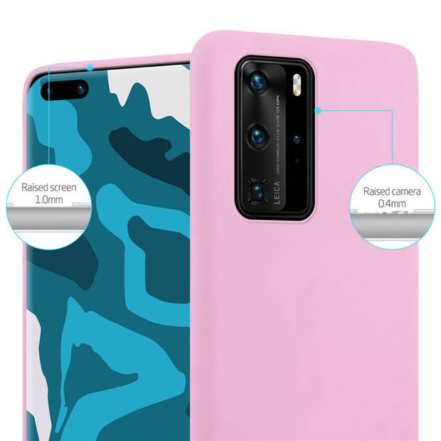 Cadorabo Hoesje geschikt voor Huawei P40 PRO / P40 PRO+ in CANDY ROZE - Beschermhoes TPU silicone Case Cover