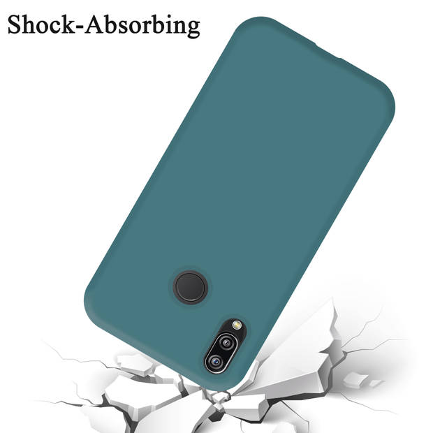 Cadorabo Hoesje geschikt voor Huawei P20 LITE 2018 / NOVA 3E Case in LIQUID GROEN - Beschermhoes TPU silicone Cover