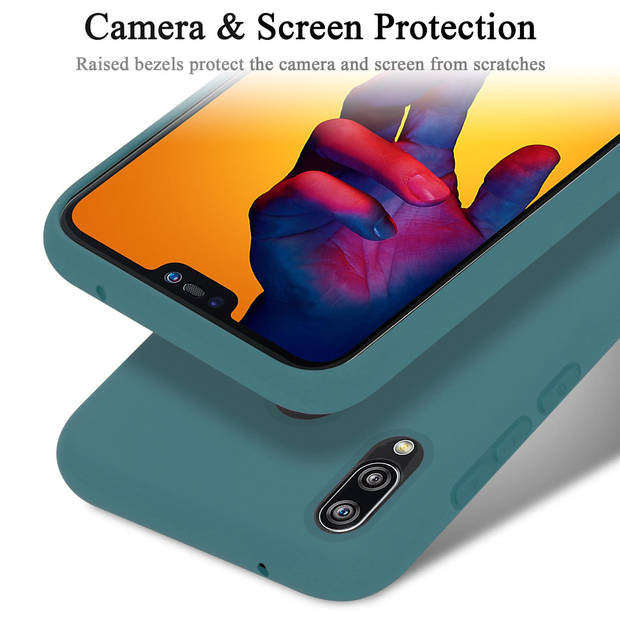 Cadorabo Hoesje geschikt voor Huawei P20 LITE 2018 / NOVA 3E Case in LIQUID GROEN - Beschermhoes TPU silicone Cover