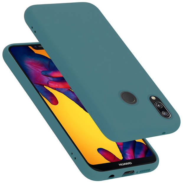 Cadorabo Hoesje geschikt voor Huawei P20 LITE 2018 / NOVA 3E Case in LIQUID GROEN - Beschermhoes TPU silicone Cover