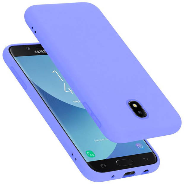 Cadorabo Hoesje geschikt voor Samsung Galaxy J7 2017 Case in LIQUID LICHT PAARS - Beschermhoes TPU silicone Cover