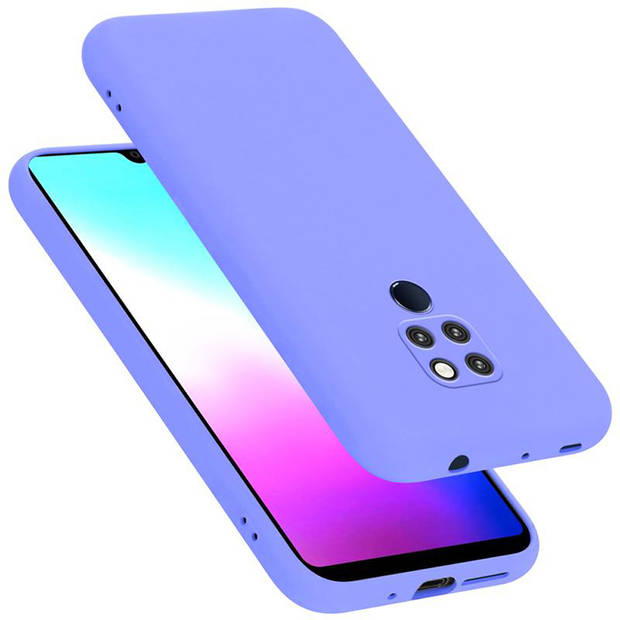 Cadorabo Hoesje geschikt voor Huawei MATE 20 Case in LIQUID LICHT PAARS - Beschermhoes TPU silicone Cover