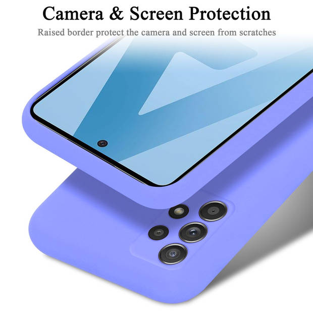 Cadorabo Hoesje geschikt voor Samsung Galaxy A52 (4G / 5G) / A52s Case in LIQUID LICHT PAARS - Beschermhoes TPU silicone