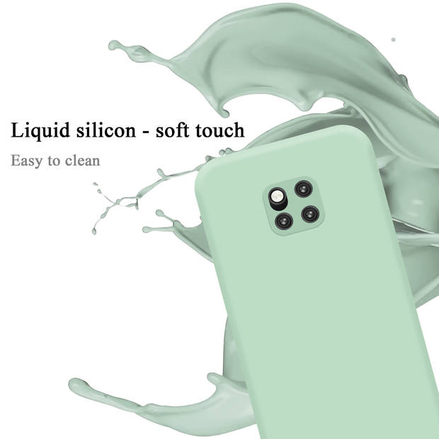 Cadorabo Hoesje geschikt voor Huawei MATE 20 PRO Case in LIQUID LICHT GROEN - Beschermhoes TPU silicone Cover