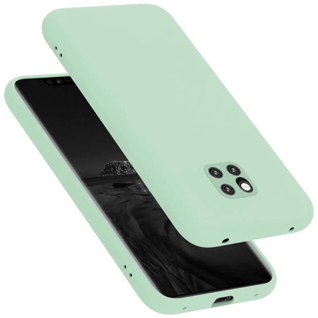 Cadorabo Hoesje geschikt voor Huawei MATE 20 PRO Case in LIQUID LICHT GROEN - Beschermhoes TPU silicone Cover