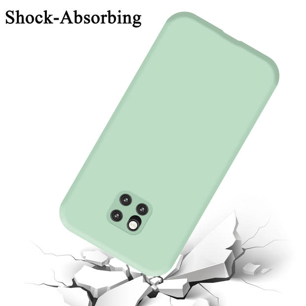 Cadorabo Hoesje geschikt voor Huawei MATE 20 PRO Case in LIQUID LICHT GROEN - Beschermhoes TPU silicone Cover