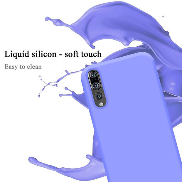 Cadorabo Hoesje geschikt voor Huawei P20 PRO / P20 PLUS Case in LIQUID LICHT PAARS - Beschermhoes TPU silicone Cover