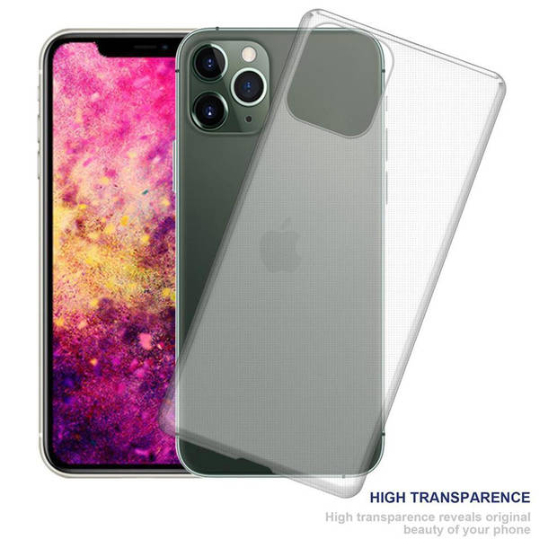 Cadorabo Hoesje geschikt voor Apple iPhone 12 / 12 PRO in VOLLEDIG TRANSPARANT - Beschermhoes Cover gemaakt van TPU