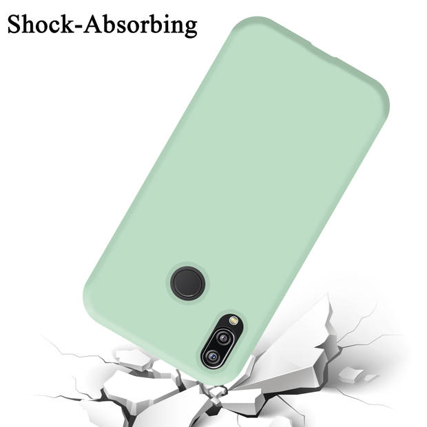 Cadorabo Hoesje geschikt voor Huawei P20 LITE 2018 / NOVA 3E Case in LIQUID LICHT GROEN - Beschermhoes TPU silicone