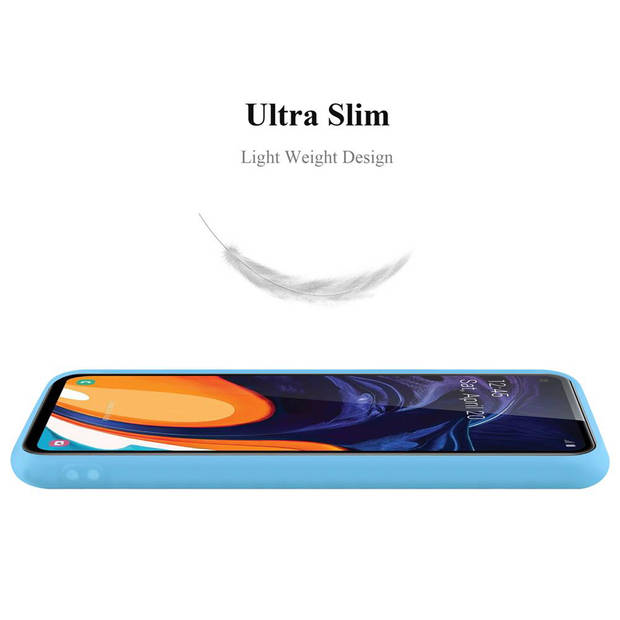 Cadorabo Hoesje geschikt voor Samsung Galaxy A60 / M40 in CANDY BLAUW - Beschermhoes TPU silicone Case Cover