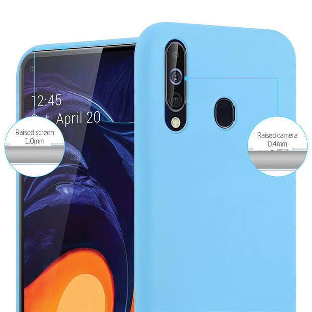 Cadorabo Hoesje geschikt voor Samsung Galaxy A60 / M40 in CANDY BLAUW - Beschermhoes TPU silicone Case Cover