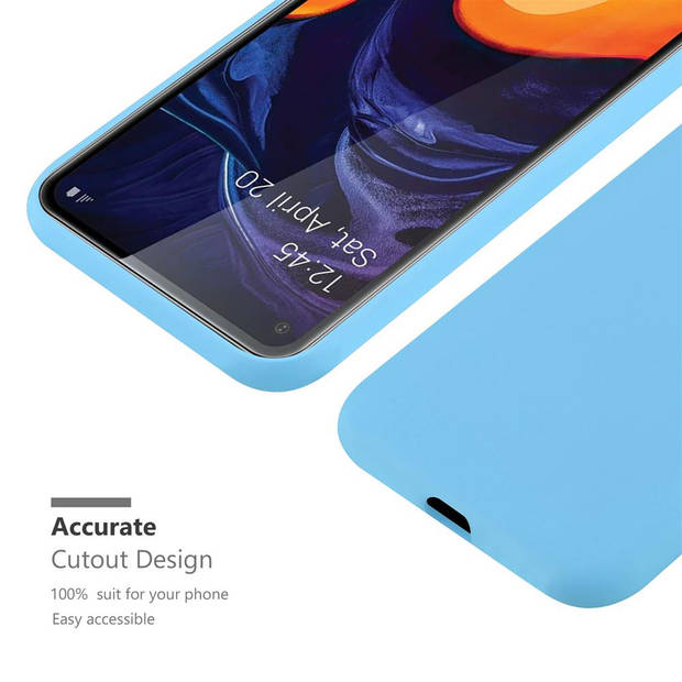 Cadorabo Hoesje geschikt voor Samsung Galaxy A60 / M40 in CANDY BLAUW - Beschermhoes TPU silicone Case Cover