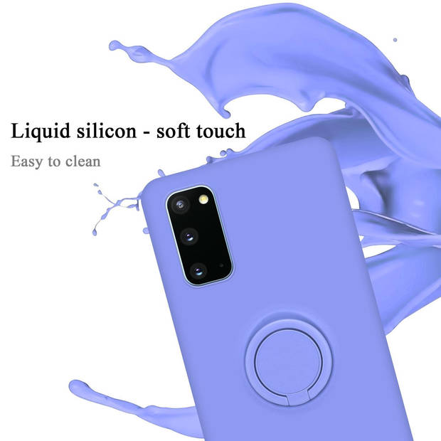 Cadorabo Hoesje geschikt voor Samsung Galaxy S20 in LIQUID LICHT PAARS - Beschermhoes van TPU silicone Case Cover met