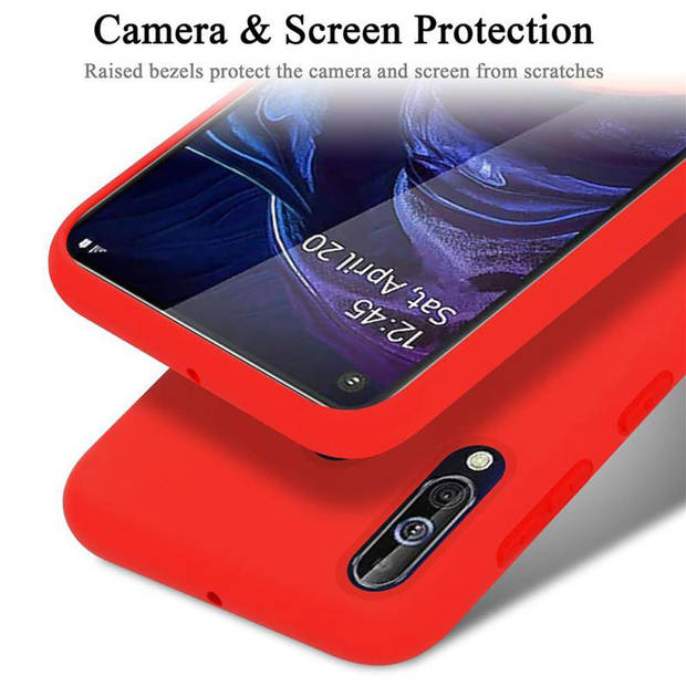 Cadorabo Hoesje geschikt voor Samsung Galaxy A60 / M40 Case in LIQUID ROOD - Beschermhoes TPU silicone Cover