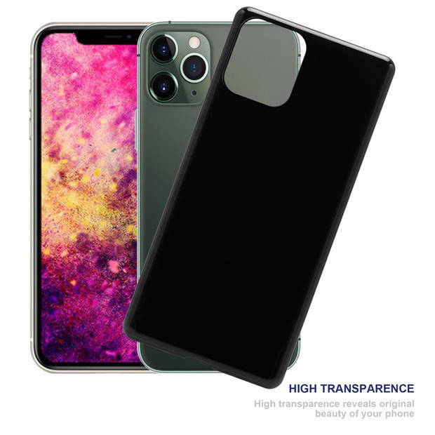 Cadorabo Hoesje geschikt voor Apple iPhone 12 / 12 PRO in ZWART - Beschermhoes Cover gemaakt van TPU Silicone Case