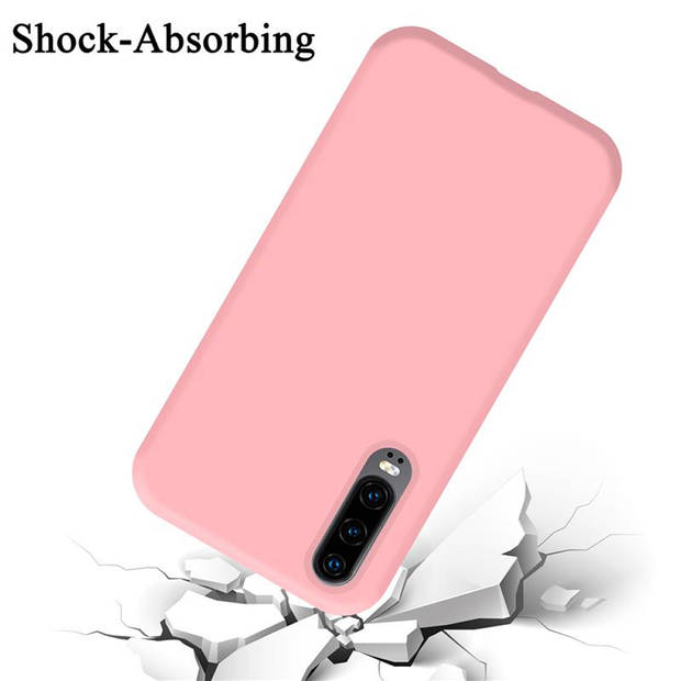 Cadorabo Hoesje geschikt voor Huawei P30 Case in LIQUID ROZE - Beschermhoes TPU silicone Cover