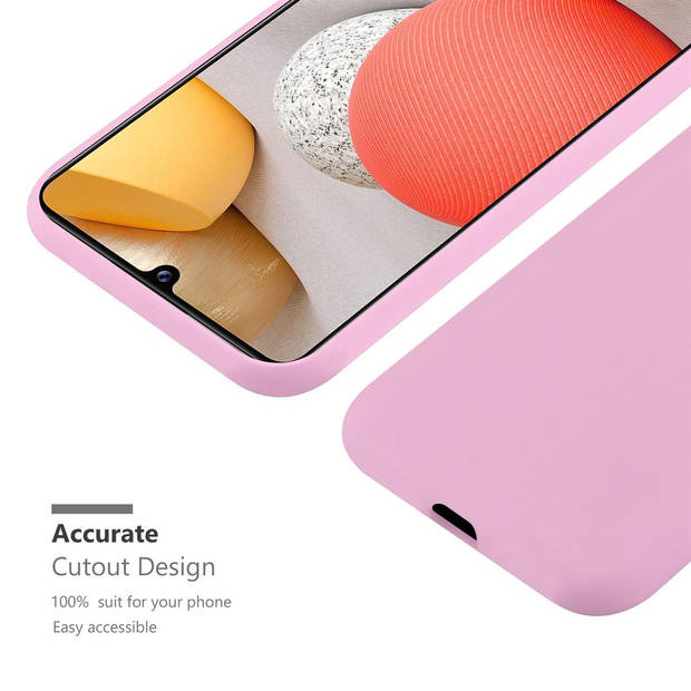 Cadorabo Hoesje geschikt voor Samsung Galaxy A42 4G in CANDY ROZE - Beschermhoes TPU silicone Case Cover