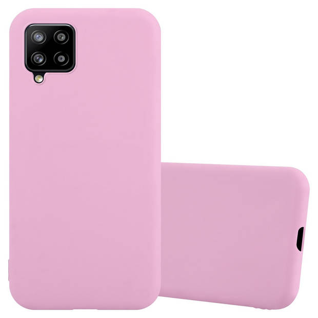 Cadorabo Hoesje geschikt voor Samsung Galaxy A42 4G in CANDY ROZE - Beschermhoes TPU silicone Case Cover