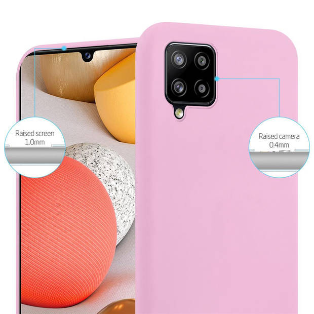 Cadorabo Hoesje geschikt voor Samsung Galaxy A42 4G in CANDY ROZE - Beschermhoes TPU silicone Case Cover