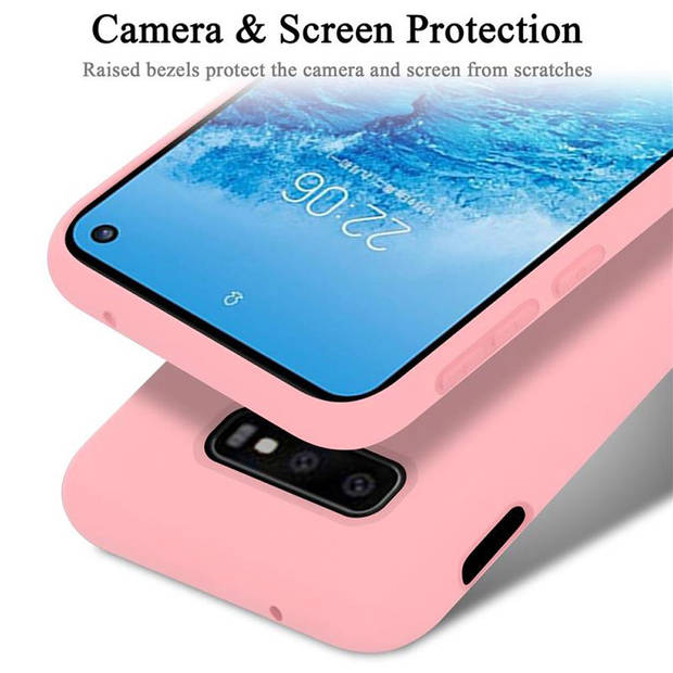 Cadorabo Hoesje geschikt voor Samsung Galaxy S10e Case in LIQUID ROZE - Beschermhoes TPU silicone Cover