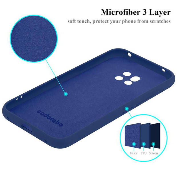 Cadorabo Hoesje geschikt voor Huawei MATE 20 PRO Case in LIQUID BLAUW - Beschermhoes TPU silicone Cover