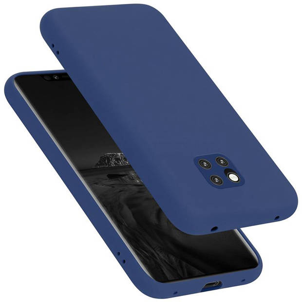 Cadorabo Hoesje geschikt voor Huawei MATE 20 PRO Case in LIQUID BLAUW - Beschermhoes TPU silicone Cover