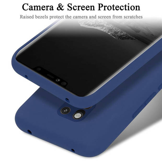 Cadorabo Hoesje geschikt voor Huawei MATE 20 PRO Case in LIQUID BLAUW - Beschermhoes TPU silicone Cover